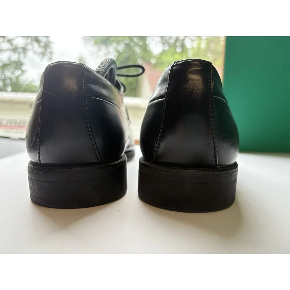 CALVIN‎ KLEIN Earl Dress Shoes Black Leather Lace-Up Men's Size 12 Formal